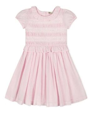 NWT Hope & Henry Girls’ Puff Sleeve Smocked Party Dress 
Size: 4